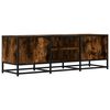 vidaXL TV Cabinet Smoked Oak Engineered Wood, Metal Medium TV Cabinet