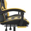 vidaXL Gaming Chair Black Faux leather Adjustable Height Swivel
