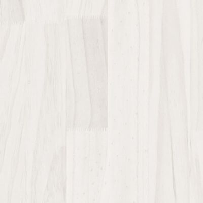vidaXL Storage Shelf White 23.6"x11.8"x41.3" Solid Wood Pine