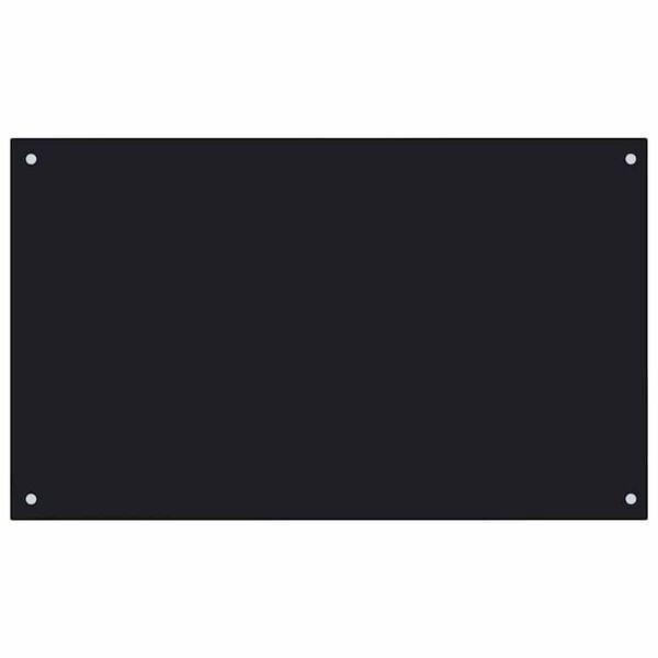 vidaXL Kitchen Backsplash Black 39.4"x23.6" Tempered Glass