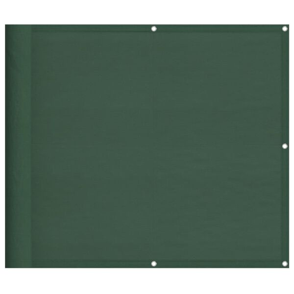 vidaXL Balcony Screen Dark Green 35.4x315.0" 100% Polyester Oxford