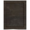 vidaXL Bathroom Countertop Dark Brown 15.7 x 19.7 x (0.8-2.4) " Treated Solid Wood