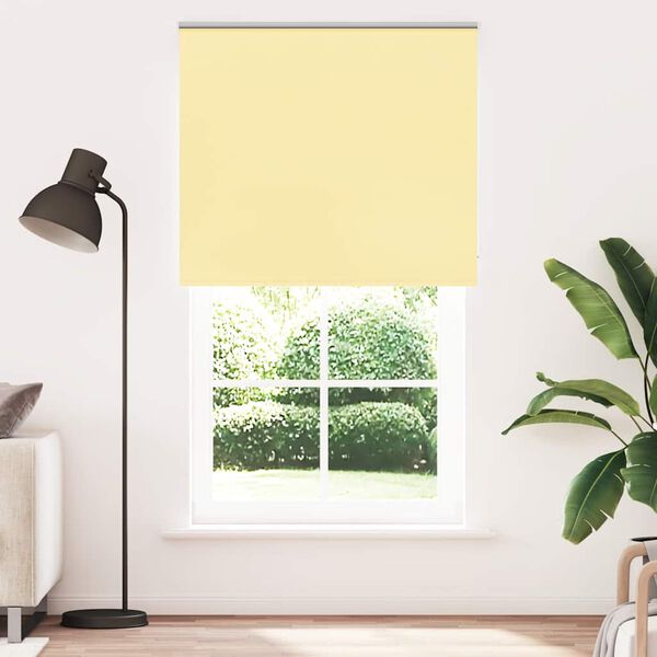 vidaXL Roller Blind Yellow 100% Polyester 51.2 x 82.7 in