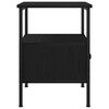 vidaXL Bedside Cabinet with Drawer Black Oak 13.39 x 14.17 x 19.69 in