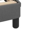 vidaXL Bed Frame without Mattress "Hvar" Dark Gray 72"x83.9"Fabric