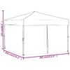 vidaXL Folding Party Tent with Sidewalls White 9.8'x9.8'