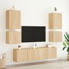 vidaXL TV Wall Cabinet Set of 2 Sonoma oak Engineered wood Medium