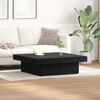 vidaXL Coffee Table Black Oak 35.43 x 35.43 x 11.02 in Engineered Wood