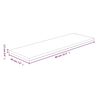 vidaXL Shelf Board Medium brown Solid oak wood 31.5 x 7.9 x 1.0 in