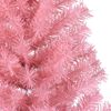 vidaXL Artificial Pre-lit Christmas Tree with 300 LEDs Pink 70.9" PVC