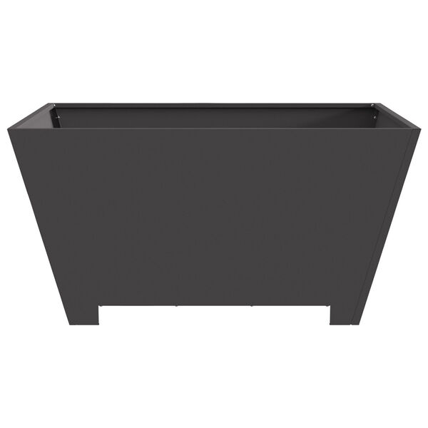 vidaXL Fire Pit Black 31.50 x 31.50 x 15.75 in Steel