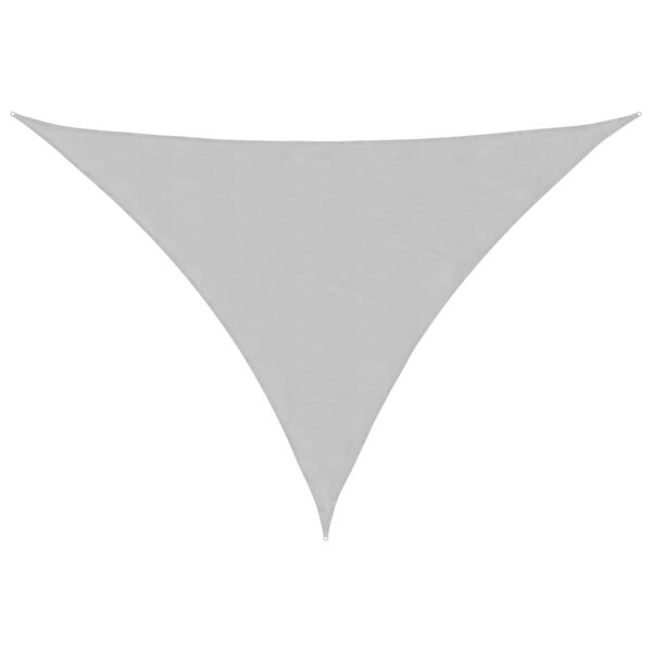 vidaXL Sun Shade Sail Light grey 100% Polyester Oxford with PU coating