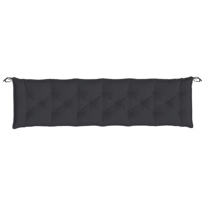 vidaXL Garden Bench Cushion Black 78.7"x19.7"x2.8" Oxford Fabric