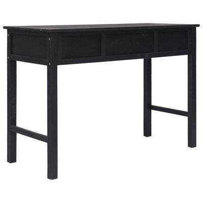 vidaXL Console Table Black 43.3"x17.7"x29.9" Wood
