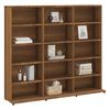 vidaXL CD Cabinet Brown Oak Engineered Wood