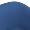 vidaXL Tub Chair Blue Fabric (100% polyester), pinewood, plywood, plastic