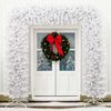 vidaXL Christmas Tree Arch White PVC, Steel Large Durable
