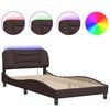 vidaXL Bed Frame Dark brown