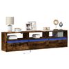 vidaXL TV Wall Cabinet Smoked Oak Engineered Wood Large TV Wall Cabinet