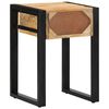 vidaXL Side Table Natural Mango Wood Solid Mango Wood Small Accent Table