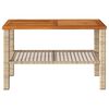 vidaXL Garden Table Beige and Brown