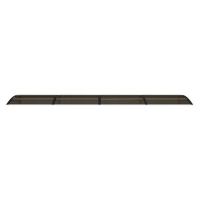 vidaXL Door Canopy Black 157.5"x29.5" Polycarbonate