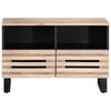vidaXL TV Cabinet White Solid mango wood Medium TV Cabinet Rectangular