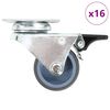 vidaXL 16 pcs Twin-wheel Swivel Casters 1.97 " (4x143439)