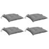 vidaXL Chair Cushion Set of 4 Grey Oxford fabric 15.7 x 15.7 in