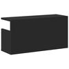 vidaXL Wall Cabinet Black Engineered wood Small Wall Cabinet