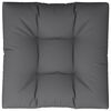 vidaXL Pallet Cushion Grey 100% polyester 31.5x31.5