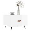vidaXL Coffee Table Set of 2 High Gloss White Engineered Wood