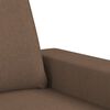 vidaXL 3-Seater Sofa with Footstool Brown 70.9" Fabric
