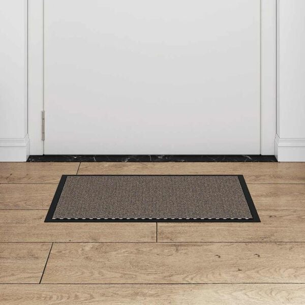 vidaXL Doormat Brown Polypropylene and PVC 15.7x23.6 in Non-slip