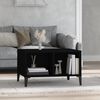 vidaXL Coffee Table Black Engineered wood, Metal Medium Coffee Table