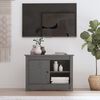 vidaXL TV Cabinet Grey Solid pine wood Medium TV Cabinet Rectangular