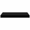 vidaXL Wall Shelf High gloss black Honeycomb MDF, metal