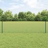 vidaXL Fence with Post Green 1.64 x 32.81 ft Steel