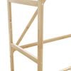 vidaXL Clothes Rack Bamboo Bamboo with varnished finish Medium