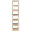 vidaXL Book Cabinet Sonoma oak Engineered wood Tall Book Cabinet