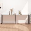 vidaXL Console Table White marble Tempered glass, powder-coated steel