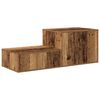 vidaXL Storage Cabinet 2 pcs Old Wood 40.55 x 16.14 x 15.75 in