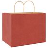 vidaXL Paper Bags 50 pcs with Handles Red 32x22x24 cm