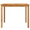 vidaXL Garden Dining Table Wood Brown Solid Acacia Wood 35.4x35.4 in