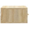vidaXL Wall-Mounted Bedside Cabinet Sonoma Oak Engineered Wood