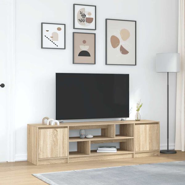 vidaXL TV Cabinet Sonoma oak Engineered wood Large TV Cabinet