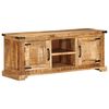 vidaXL TV Cabinet Natural Mango Wood Solid mango wood