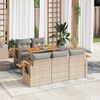 vidaXL Garden Sofa Set Beige, Light Grey