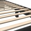 vidaXL Bed Frame Black Engineered Wood, Metal Small Single Modern