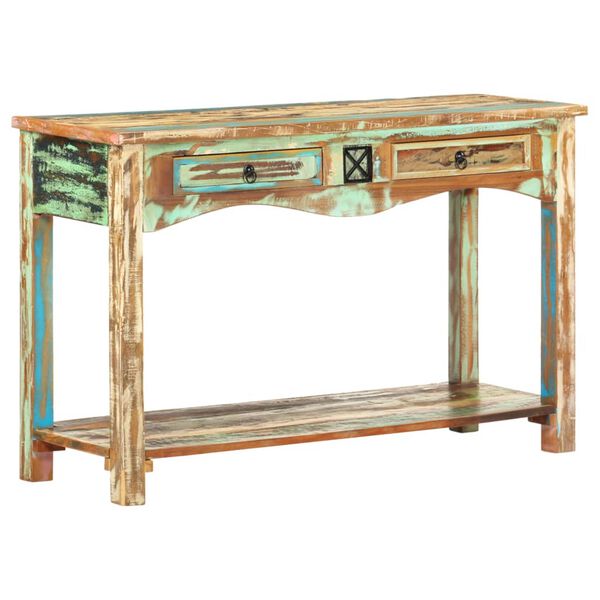 vidaXL Console Table Multi-colored with green, brown, beige